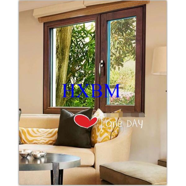 High End Oak Wood Casement Windows Triple Glass Low U - Value Anti Shaping For South Africa Market