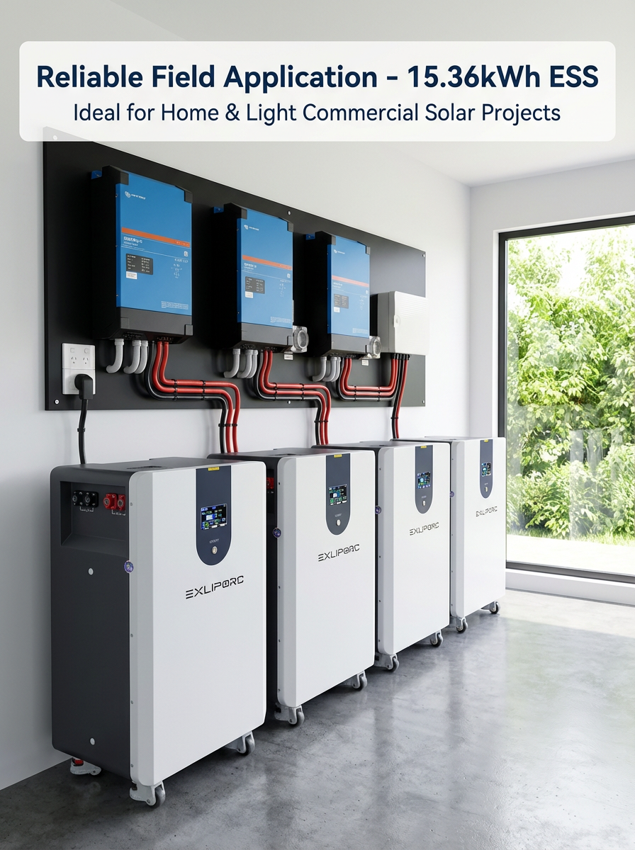 16kWh 51.2V LiFePO4 Battery Pack 314Ah Deep Cycle Solar Storage Battery 150A BMS for Off Grid System