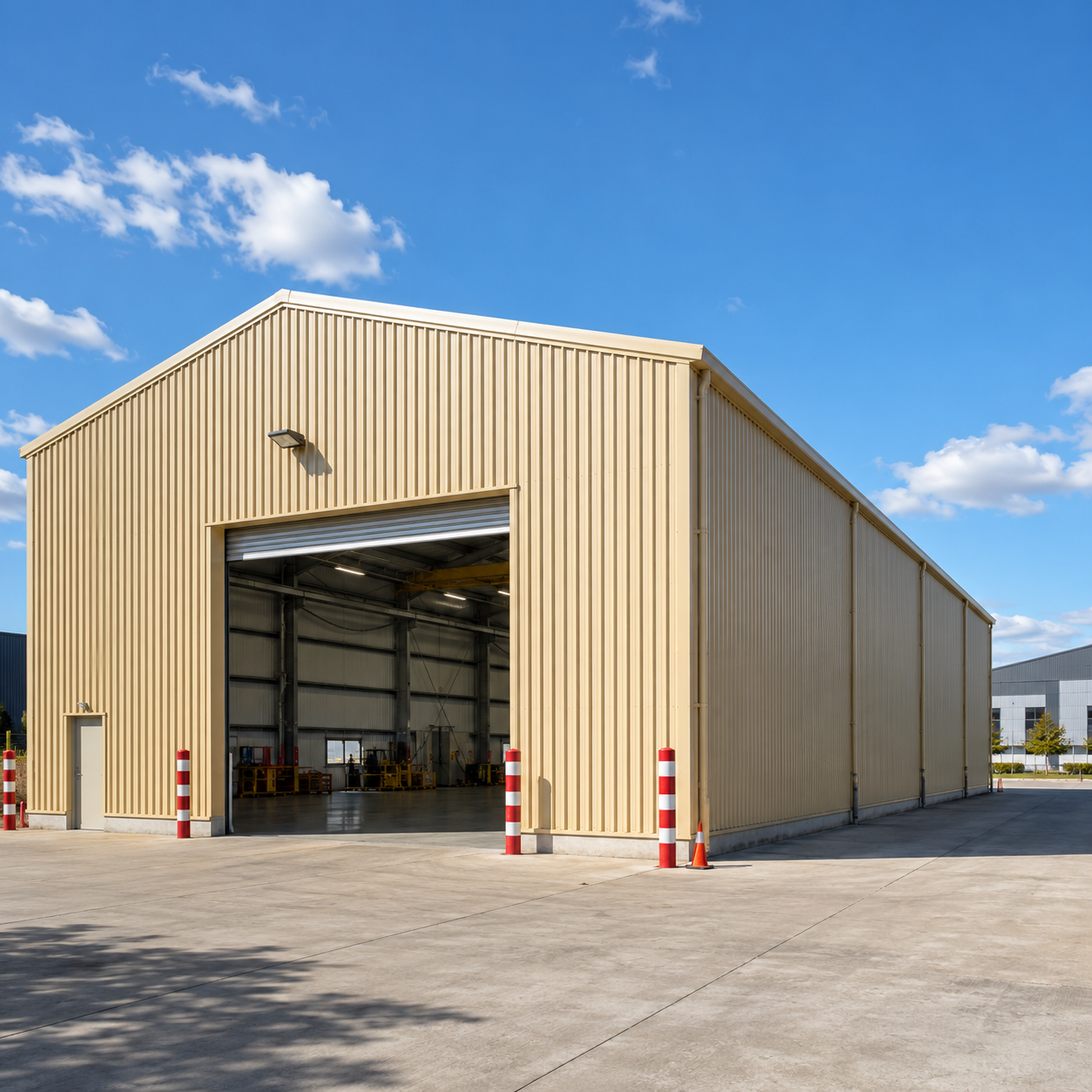 Reinforced Industrial Building Construction Warehouse Heavy Duty Custom Design