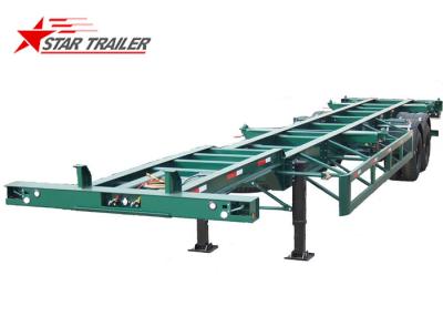 20ft Skeletal Trailer Chassis Sea Container Semi Trailer , Fuwa Axle Brand