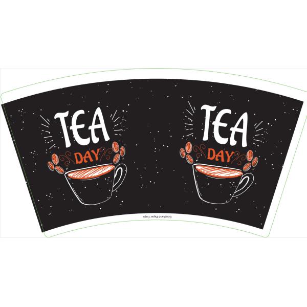 Disposable Printing Paper Cup Fan 12gsm Pe Coated Biodegradable