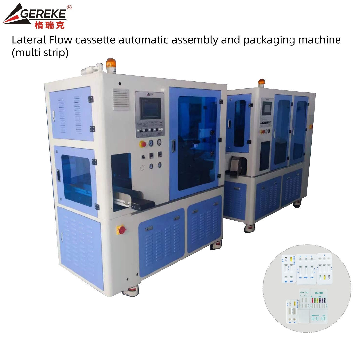 Multi Strip Rapid Test Kit Assembly Machine 4.5kw With Cut Machine