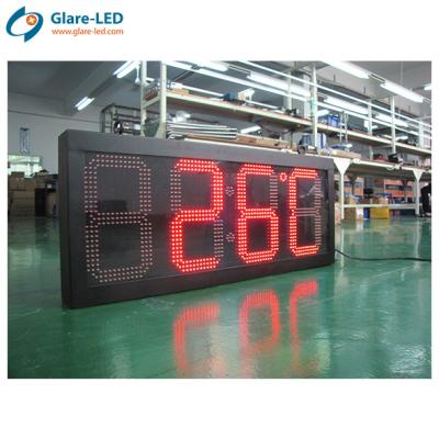 8 -72 Outdoor Waterproof Led Digital Double Side Time And Temperature Sign Led Timer Display Led Wall Clock