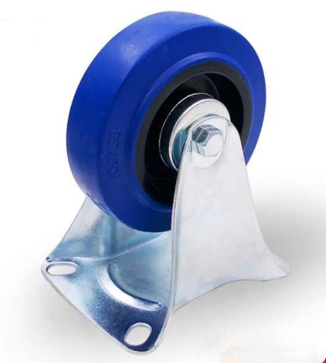 5 Inch Cart Casters Rubber Caster Wheels Wooden Floor 125mm