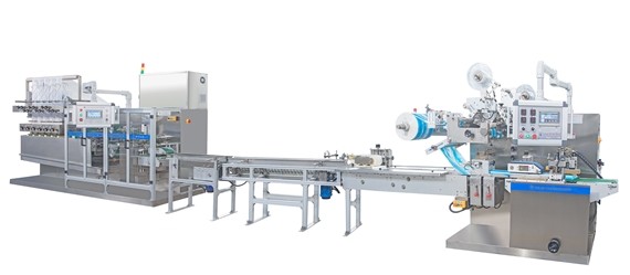 35 To 80gsm Single Sachet Wet Wipes Machine Wet Tissue Manufacturing Machine Z Fold