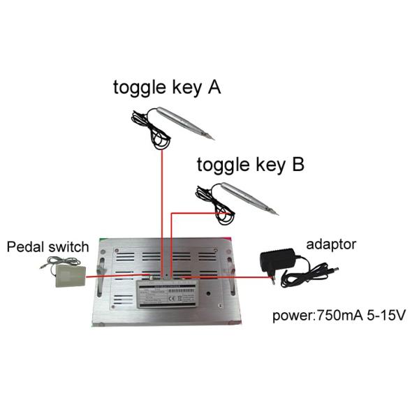Permanent Makeup Tattoo Equipment Supplies , Tattoo Machine With LCD Power Supply