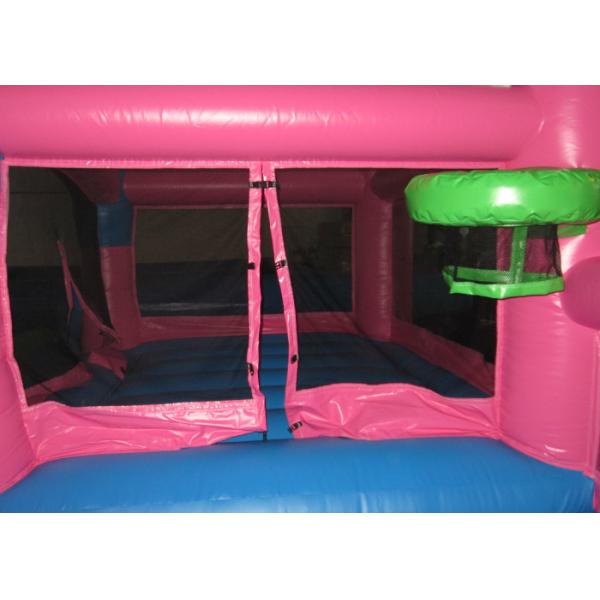 Kids Outdoor Custom Made Inflatables Bounce House Combo 0.55mm Pvc Tarpaulin