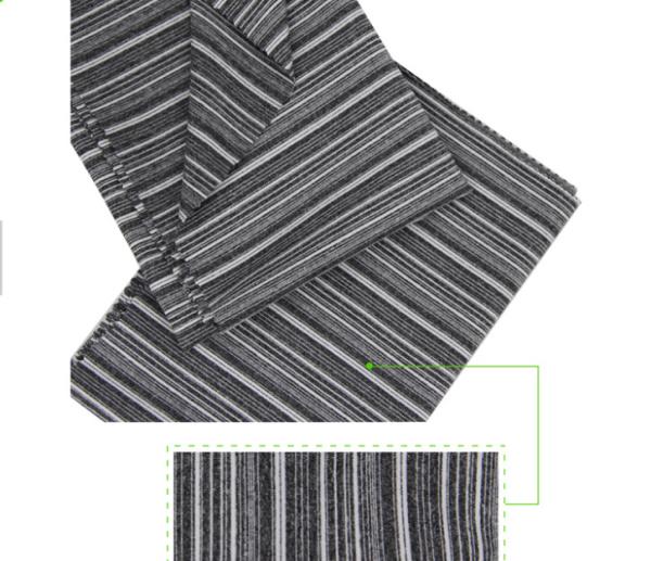 High Elastane Single Jersey Circular Knit Fabric Horizontal Stripes For Sports Garments