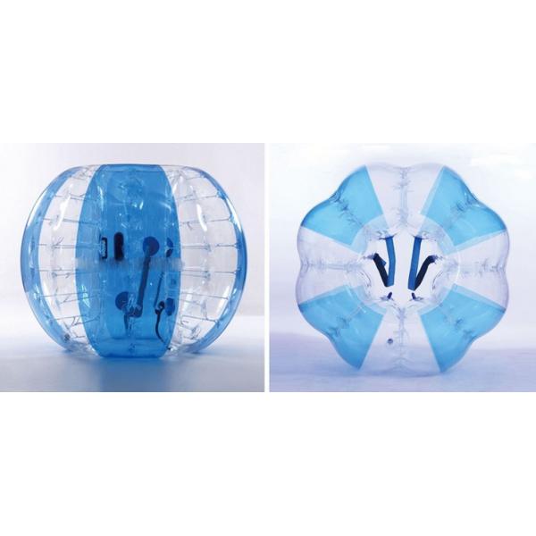 Red / Blue / Orange Inflatable Bubble Ball Soccer 1.00 Mm TPU Buddy Bumper Ball