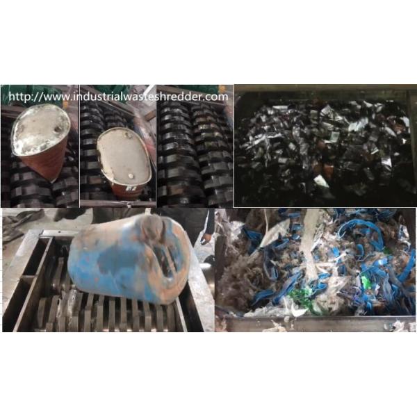 Waste Scrap Plastic Drum Shredder Machine Multi - Functions Custom Capacity