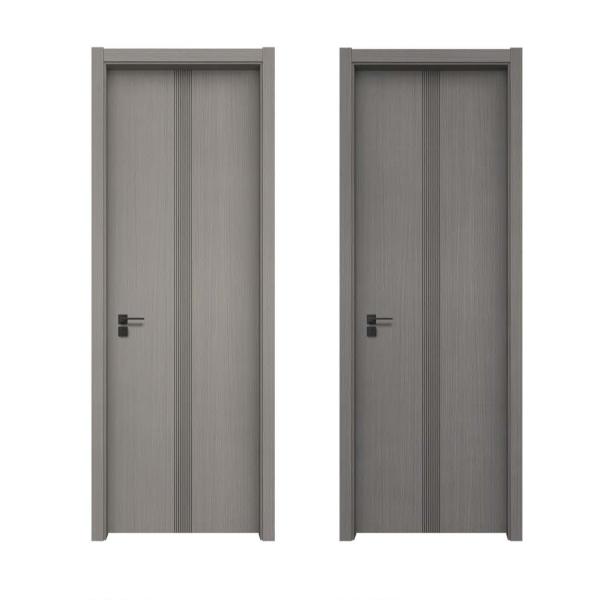 MDF Beige Wooden Texture Melamine Interior Room Door