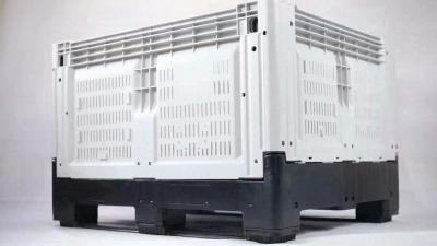 Customized logistic collapsible pallet box recyclable plastic folding shipping grid pallet box