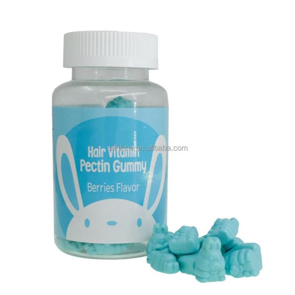 Women Vegan Private label Beauty Skin Care Hair & Skin & Nail Vitamin C Biotin Collagen Hyaluronic Acid Gummies
