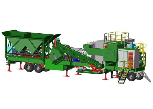 12 meses de garantia fácil mover Asphalt Plant portátil pequeno automático