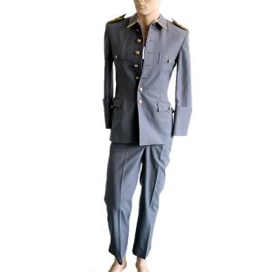 Formal Authoritative Ceremonial Uniform Set With Gold Buttoned Jacket And