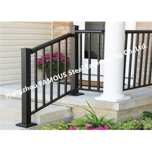 Перила руки лестницы гостиницы оксидации коррозионностойкие, особенный распыляя алюминиевый поручень лестницы