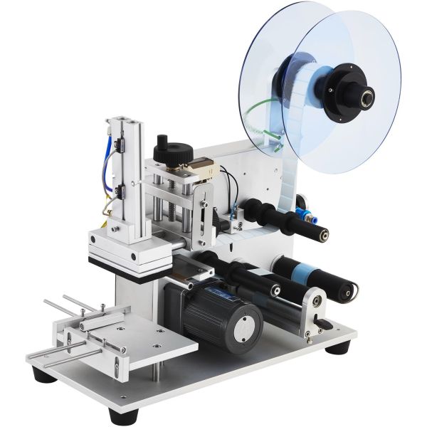 Semi-Automatic Bottle Sticker Labeling Machine with High Efficiency for Rectangular Bottles Flat Bottle Cardboard Box