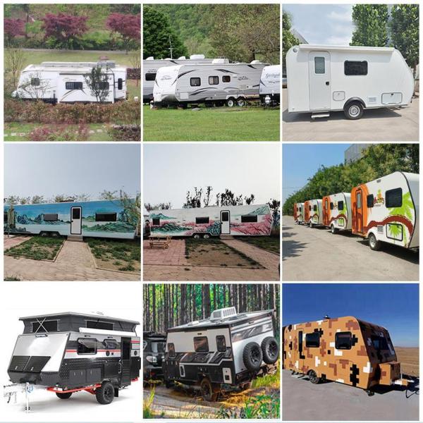 Трейлеры перемещения опционных трейлеров перемещения Rv стеклоткани тента алюминиевые обрамленные задействуют