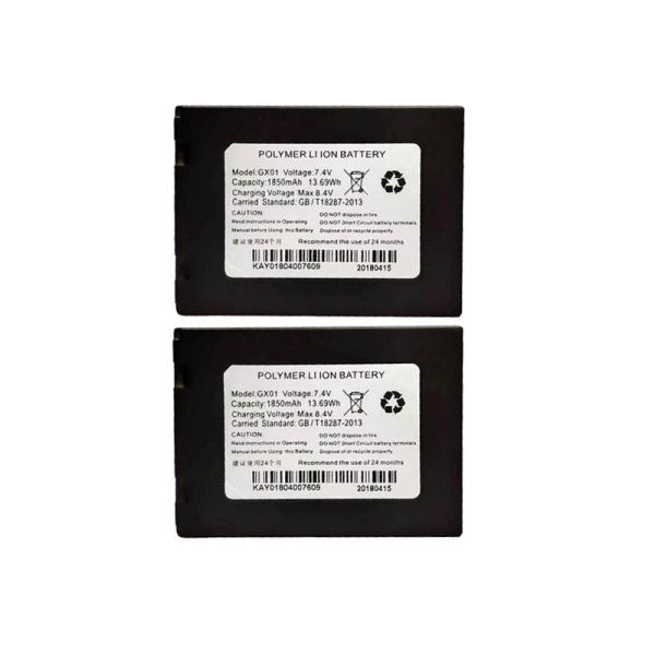 GX01 7.4V 1850mAh High Performance Rechargeable Lithium Ion Replacement Battery Pack for POS Terminals and Cordless Power Tools