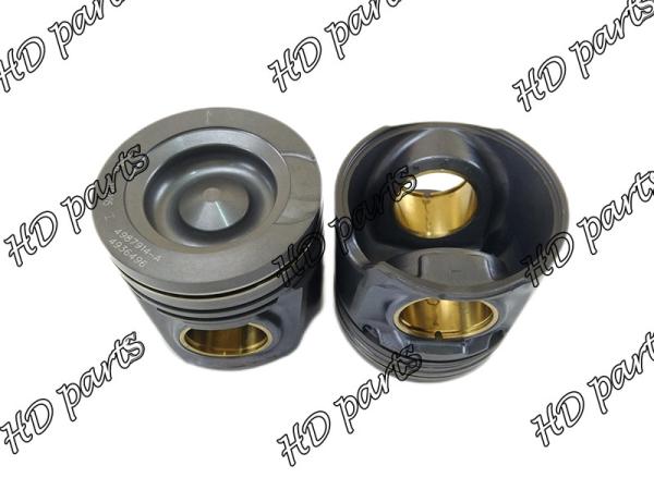 8.9L 6LTAA ISB6.7 ISB6.7L Inlaid copper sleeve Engine Piston Part 4987914 4936496 For Cummins