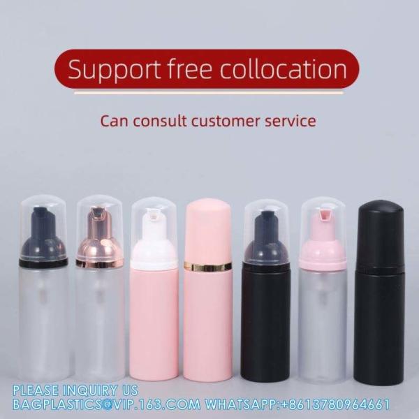Wholesale 80ml Hand Wash Bottles Clear Cosmetic Plastic Pet Foam Pump SPRAYER Soap Container Cosmetic storage Packing