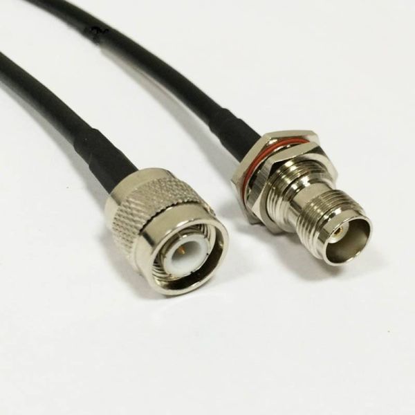 TNC Male Crimp Type Plug Connector RF Coaxial Cable with IP67 Brass Housing for RG58 RG223 RG316 DC-11GHz