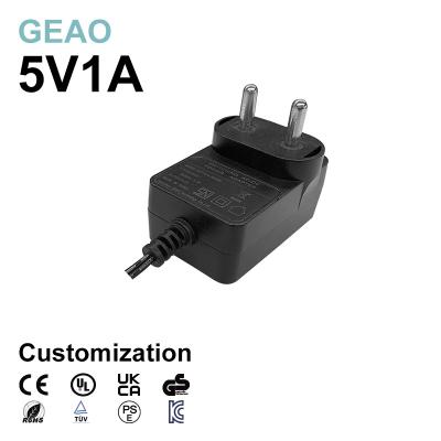 AC 6W 5V 1A Wall Mount Power Supply Durable For Projector Printer