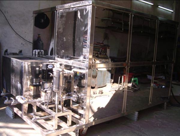 3 Tanks Ultrasonic Engine Block Cleaning Equipment Stainless Steel 304 For Marine Parts