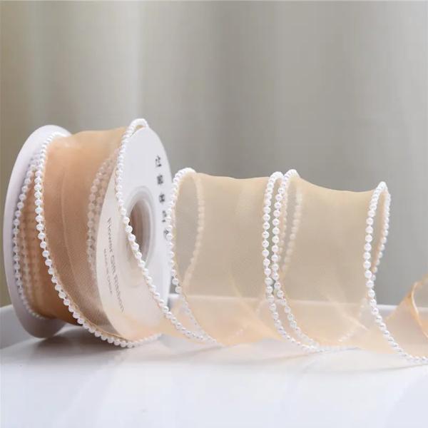 Fita do papel de embrulho de Organza dos acessórios de DIY para a decoração da flor