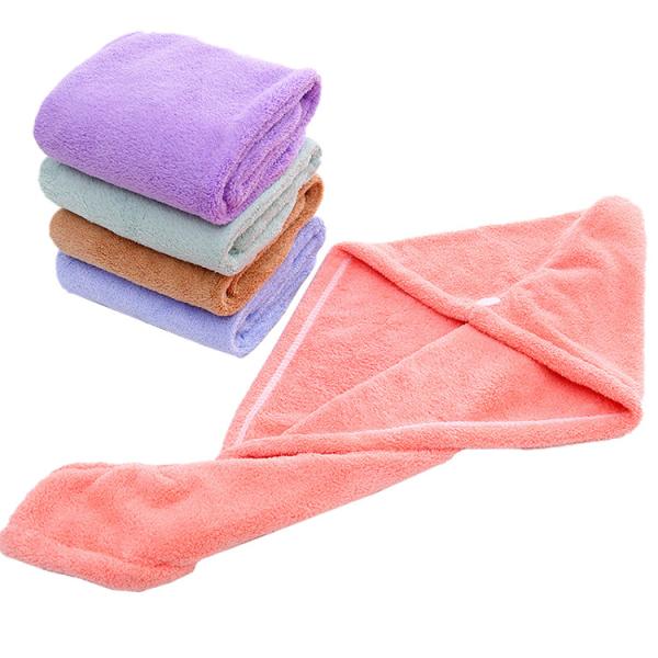 Coral Fleece Microfiber Hair Towel