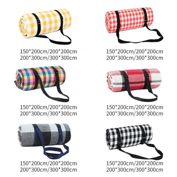 Camping Picnic Mat, Beach Blanket 78''×81'' 4-7 Adults Oversized Lightweight Waterproof Sandproof Large Picnic Mat