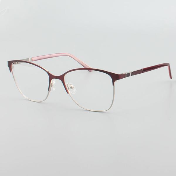 4 Colours 54- 16- 138 Stainless Steel Women Cat Eye Glasses