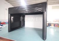 O ar selou a barraca inflável da gaiola do simulador do treinamento do golfe com tela de filme