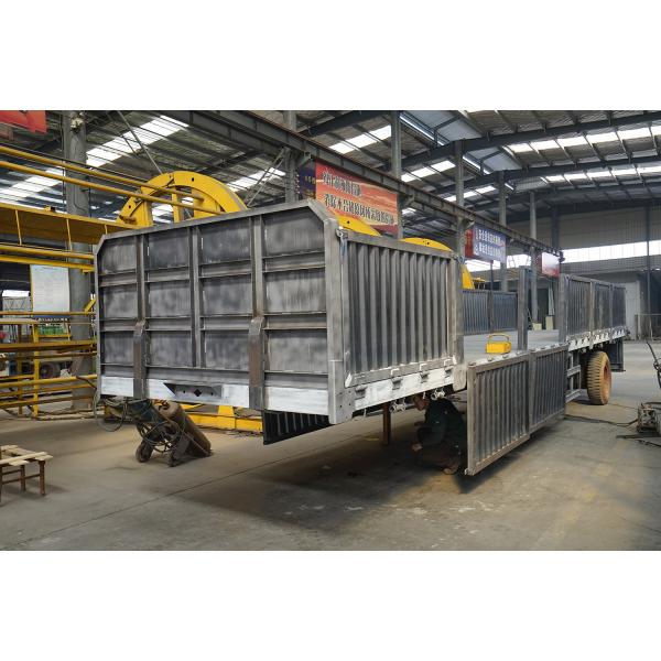 4 оси 40-60 тонн падающей боковой стены ограждения полуприцеп для транспортировки песка