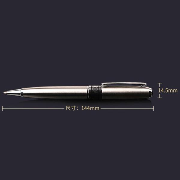 Big Fat Black Metal Roller Pen Bolas de papel com logotipo para assinatura de negócios 35 g