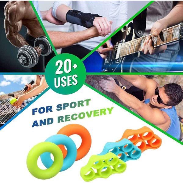 Silicone Hand Grip Strengthener Finger Exerciser Grip Strength Trainer NEW MATERIAL Forearm Grip Workout FingerStretcher