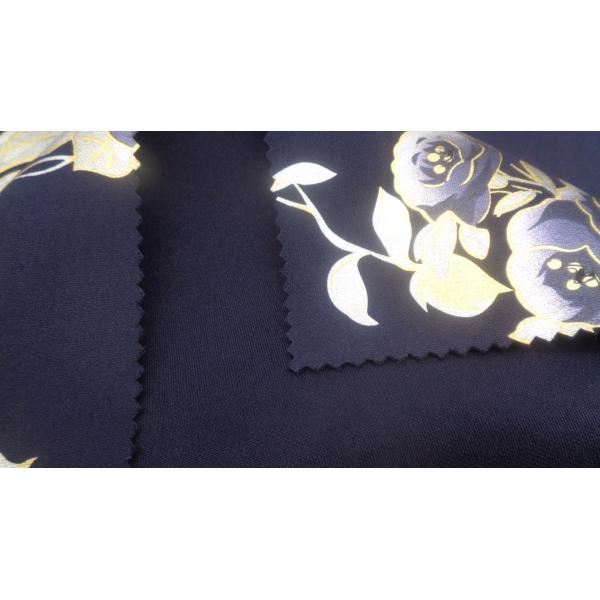 8% лайкра 150CM 92% полиэстер ткани печати Sportswear украшенное лиственным орнаментом розовое