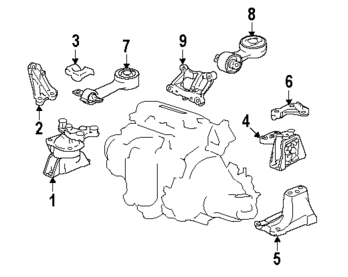 Honda 2006-2011 Civic Engine Mount FA1 50820-SVA-A05 50820-SNA-033