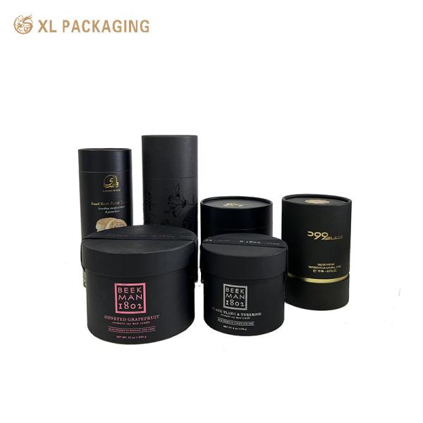 Thick Food-Grade Biodegradable Kraft Pulp Paper Tube with Customizable Finishing Options and Tight-Fitting Lid Structure for Loose Tea Coffee Beans Candy Chocolate