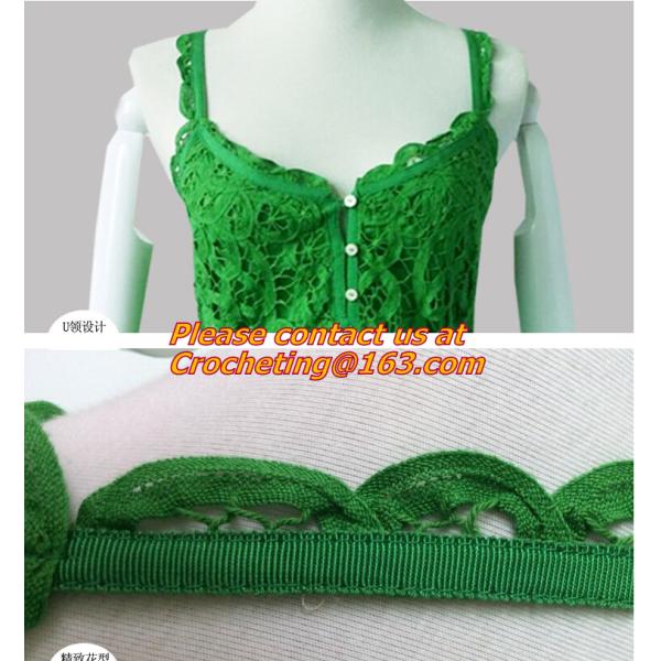 Casual Fashion, Vintage O-Neck, Sleeveless, Women Long Crochet, Chiffion Blouse Plus Size
