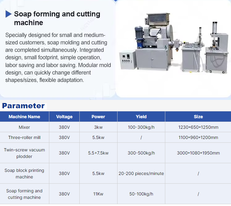 Customized Semi-Automatic Bar Soap Making Machine 380V/220V Soap Manufacturing Small Line Production