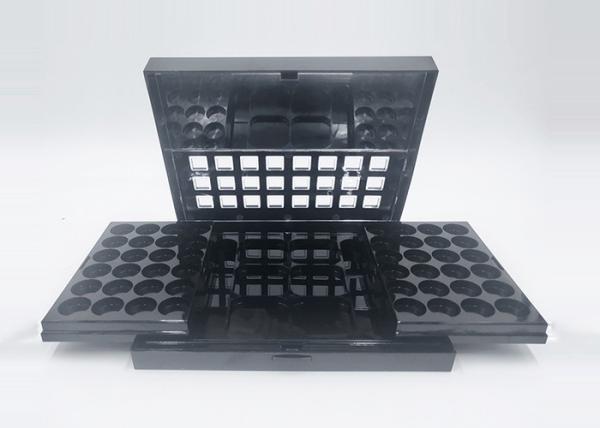 Multi Grid Black Color Custom Empty Eyeshadow Palette 3 Layers Designed