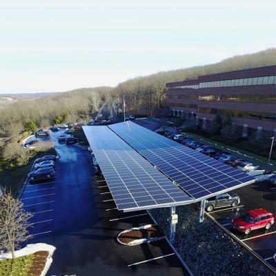 Estacionamento solar fotovoltaico de alta qualidade do carro do Carport 20M Max Building Height Framed Module que monta sistemas