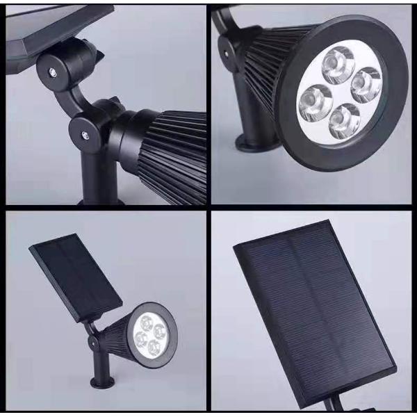 2500-3500K Outdoor Solar Led Lawn Light Waterproof Ip65 Solar Garden Lights