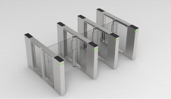 RFID / QR Code Face Recognition Turnstile High Speed Gate Turnstile Anti Tailgating
