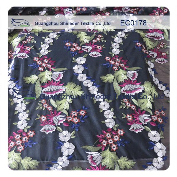 Coast Multi - Color Floral Lace Fabric Cotton Lace Trim For Wedding Dress