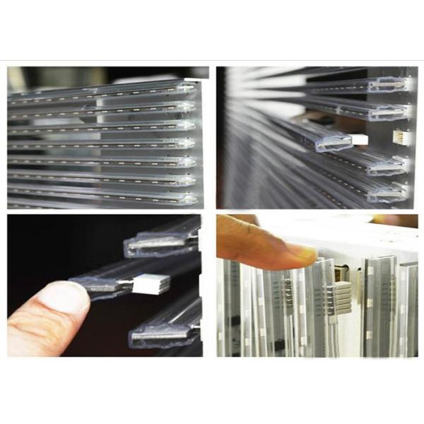Slim Light Weight Transparent LED Screens Quiet See Through Displaying 960*640