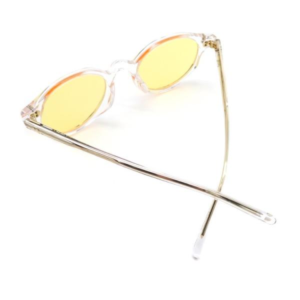Tamanho personalizado do acetato da forma óculos de sol claros para a senhora Traveling