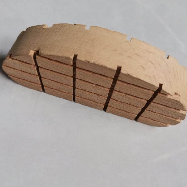 Black Beech Wood Cow Hoof Pad With 5CM Width