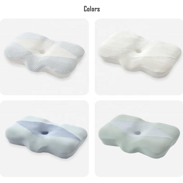 Tencel Outer Cover Memory Foam Neck Pillow for Pain Relief and Orthopedic Support